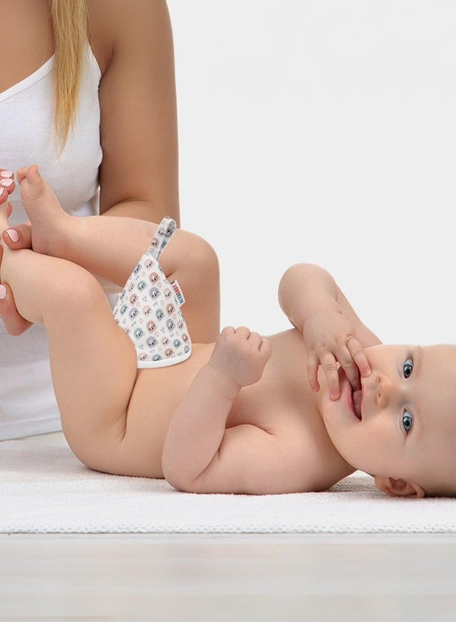 ألفا بيبي مجموعة ALVABABY من 4 قطع من أغطية التبول للأطفال الرضع، مقاس 3.5 × 4 بوصة، درع قوي لامتصاص الماء، غطاء تبول قابل لإعادة الاستخدام بأربع طبقات، ملحق لتغيير الحفاضات كهدية للطفل - Image 4
